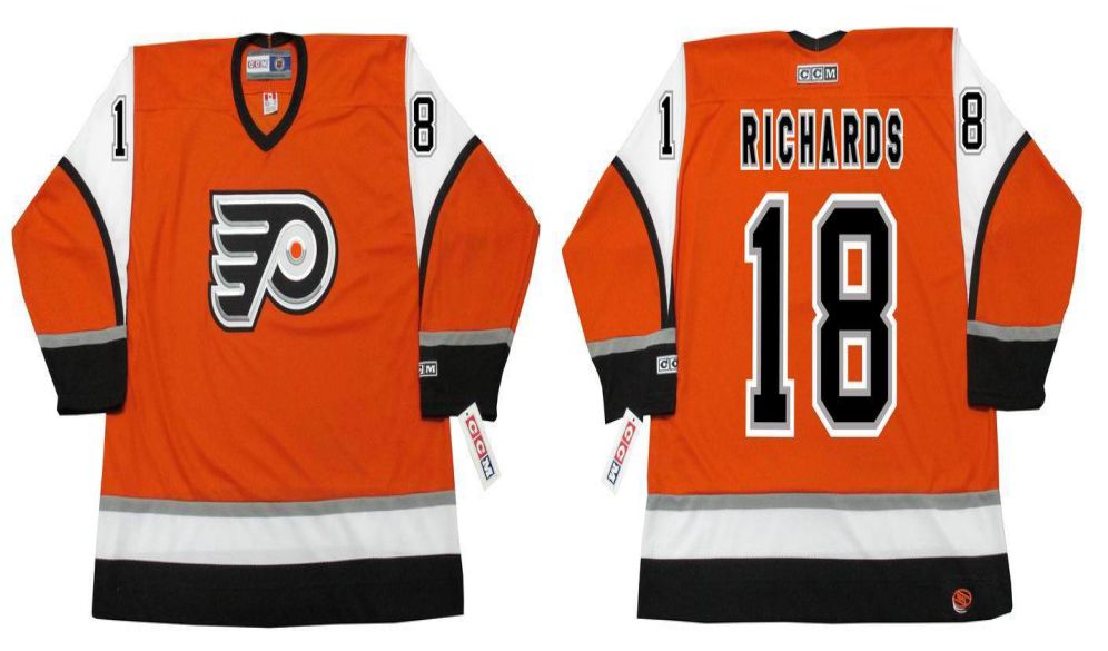 2019 Men Philadelphia Flyers #18 Richards Orange CCM NHL jerseys